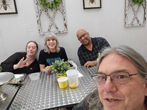 Hanging out at Oh Beez in Mt. Zion!  Such a happy atmosphere! at Project Animal Freedom - Decatur, IL  in Decatur