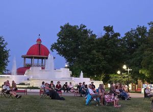 Our beautiful fountain with the Transfer House in the background at Project Animal Freedom - Decatur, IL  in Decatur