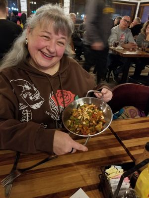 Benny's Grill.  We were all happy with our choices! at Project Animal Freedom - Decatur, IL  in Decatur