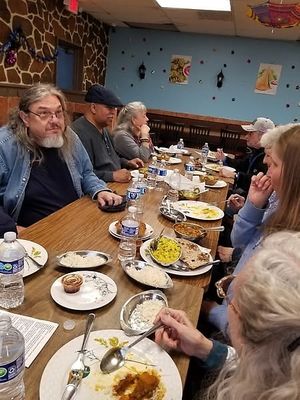 We arrived at different times, so we finished eating at different times.
Rasoi at Project Animal Freedom - Decatur, IL  in Decatur