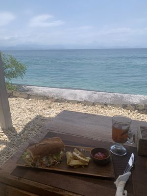 Vegan sandwich  at Next Level Cafe in Penida Island