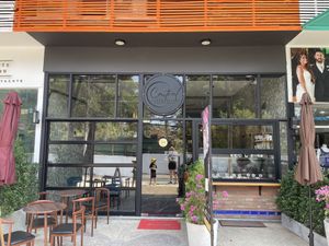 The front with walk up ice cream spot  at Central Cafe and Bistro in Phuket