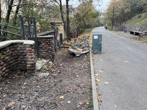 Entrance from Vitkov  at Safe Space in Prague