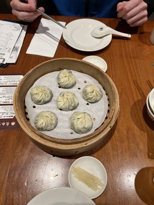 Vegan xiaolongbao (no soup inside) and the only vegan xiaolongbao option  at Din Tai Fung - 鼎泰豐 in Taipei