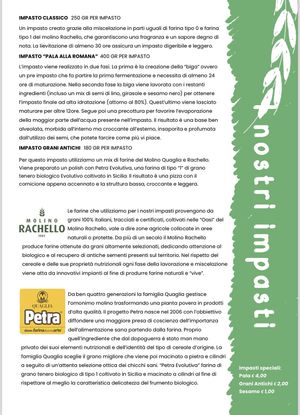 I nostri impasti   at OV.ER Pizzeria in Rovereto