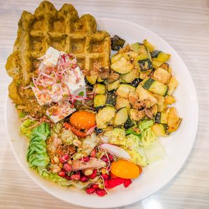 Gaufre de pois chiches at Le bohème in Montauban
