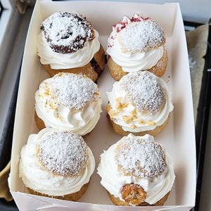 Semla buns at Moonihelves in Tallinn