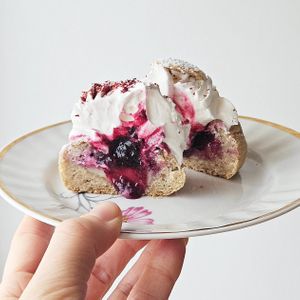 Gluten and yeast free Semla buns at Moonihelves in Tallinn