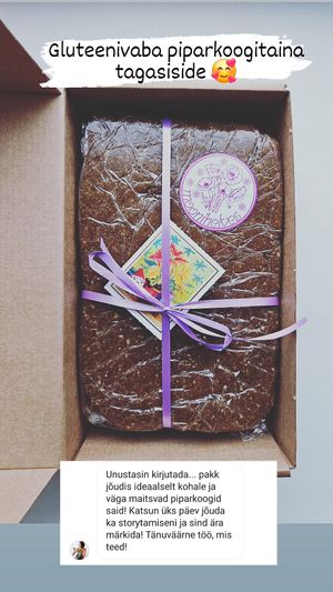 Gluten free gingerbread dough at Moonihelves in Tallinn