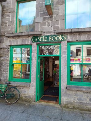 Outside at Castle Books  in Castlebar