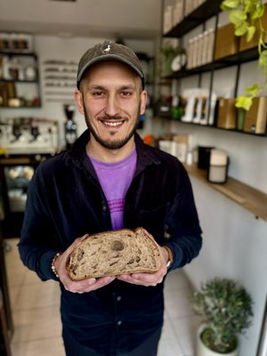 Our bread   at Café Láska in Vienna