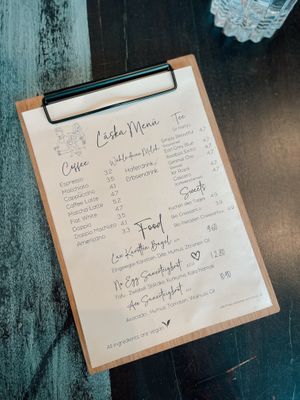 Menu 🫶🏻  at Café Láska in Vienna