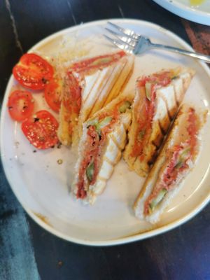 Roastbeef Toast at Café Láska in Vienna