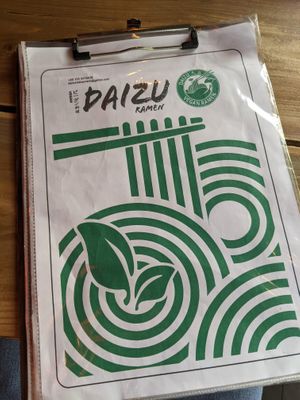 menu at Daizu Ramen in Berlin