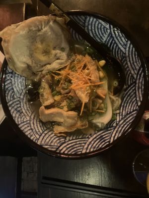 Ramen with vegan egg  at Daizu Ramen in Berlin
