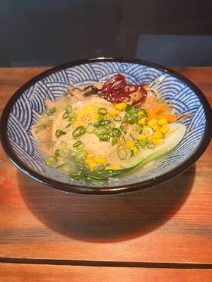 Tan Tan Men mit VEGAN Spiegelei war
Sehr schmackhaft. at Daizu Ramen in Berlin