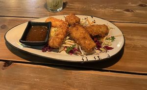 Vorspeise fried „chicken"  at Daizu Ramen in Berlin