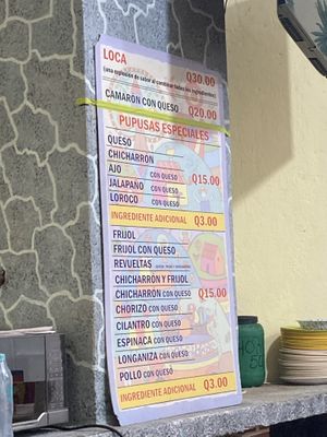   at Los Cheros Pupuseria Y Tipicos in Quetzaltenango