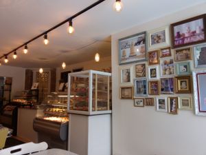 Inside the small cafe at Sophie Sucree in Montreal