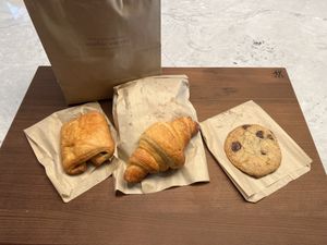 chocolatine croissant cookie  at Sophie Sucree in Montreal