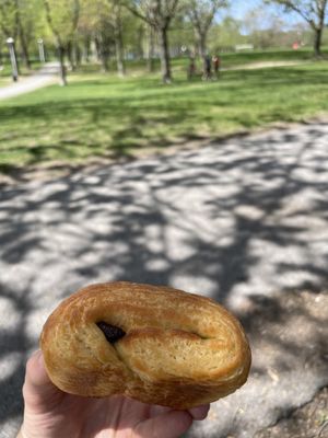 Chocolate croissant  at Sophie Sucree in Montreal