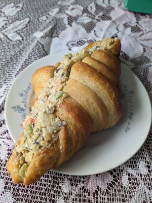 Tuna salad croissant at Sophie Sucree in Montreal