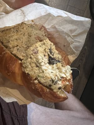 Chickpea salad croissant  at Sophie Sucree in Montreal