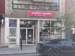 Store Front at Sophie Sucree in Montreal