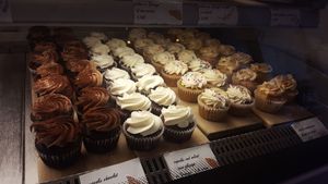 So many cupcakes! at Sophie Sucree in Montreal