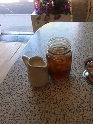 Cold brew with house made milk at Sophie Sucree in Montreal
