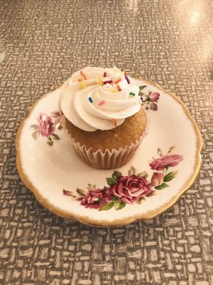 Vanilla cupcake  at Sophie Sucree in Montreal