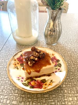 Salted caramel cheesecake  at Sophie Sucree in Montreal