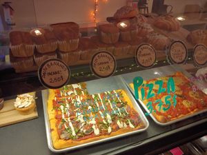 Pizza at Sophie Sucree in Montreal