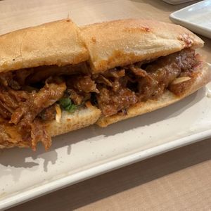 Banh Mi with BBQ Vegan Meat  at Saigon Lotus - Yonge in Toronto