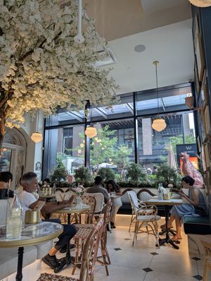 Seating area at Mandy's - The Well  in Toronto