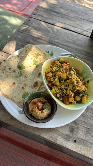 Shakshuka au tofu  at Dragonfly Guesthouse in Sihanoukville
