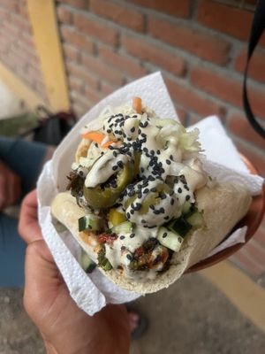   at Falafel el Loco in Mazunte