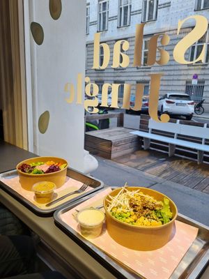 Vegan Rainbow Bowl at Salad Jungle in Vienna