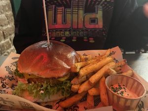 No chicken burger  at Mad Mad Vegan - Barcelona in Barcelona