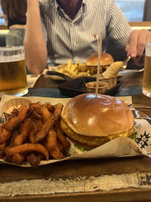 Loved the sweet potatoes with the burger   at Mad Mad Vegan - Barcelona in Barcelona