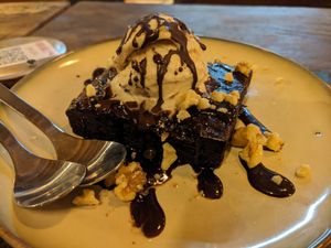 American brownie at Mad Mad Vegan - Barcelona in Barcelona