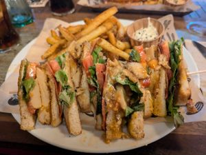Club sandwich at Mad Mad Vegan - Barcelona in Barcelona