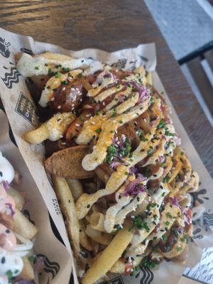 Berlin vegan wurst at Mad Mad Vegan - Barcelona in Barcelona