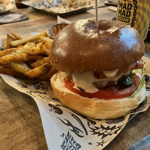 Hamburguesa Dirty Philly  at Mad Mad Vegan - Barcelona in Barcelona