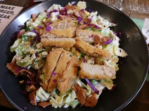 Caesar salad at Mad Mad Vegan - Barcelona in Barcelona