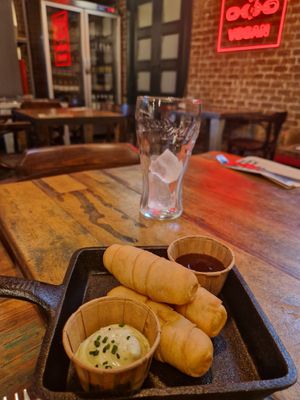 Venezuelan tequeños at Mad Mad Vegan - Barcelona in Barcelona