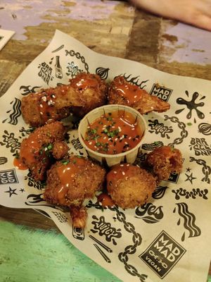 Cauliflower wings at Mad Mad Vegan - Barcelona in Barcelona