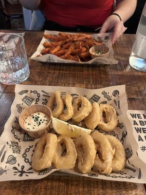 Calamari  at Mad Mad Vegan - Barcelona in Barcelona
