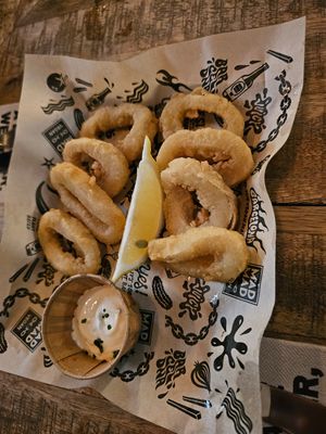 Crispy Fried Calamari at Mad Mad Vegan - Barcelona in Barcelona