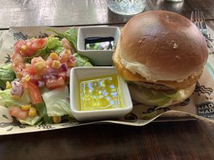 Classic burger  at Mad Mad Vegan - Barcelona in Barcelona